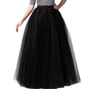 Long Black Tulle Tutu Skirt SOLD 🚨🚨